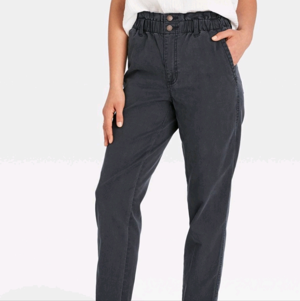 High-Rise Tapered Pants